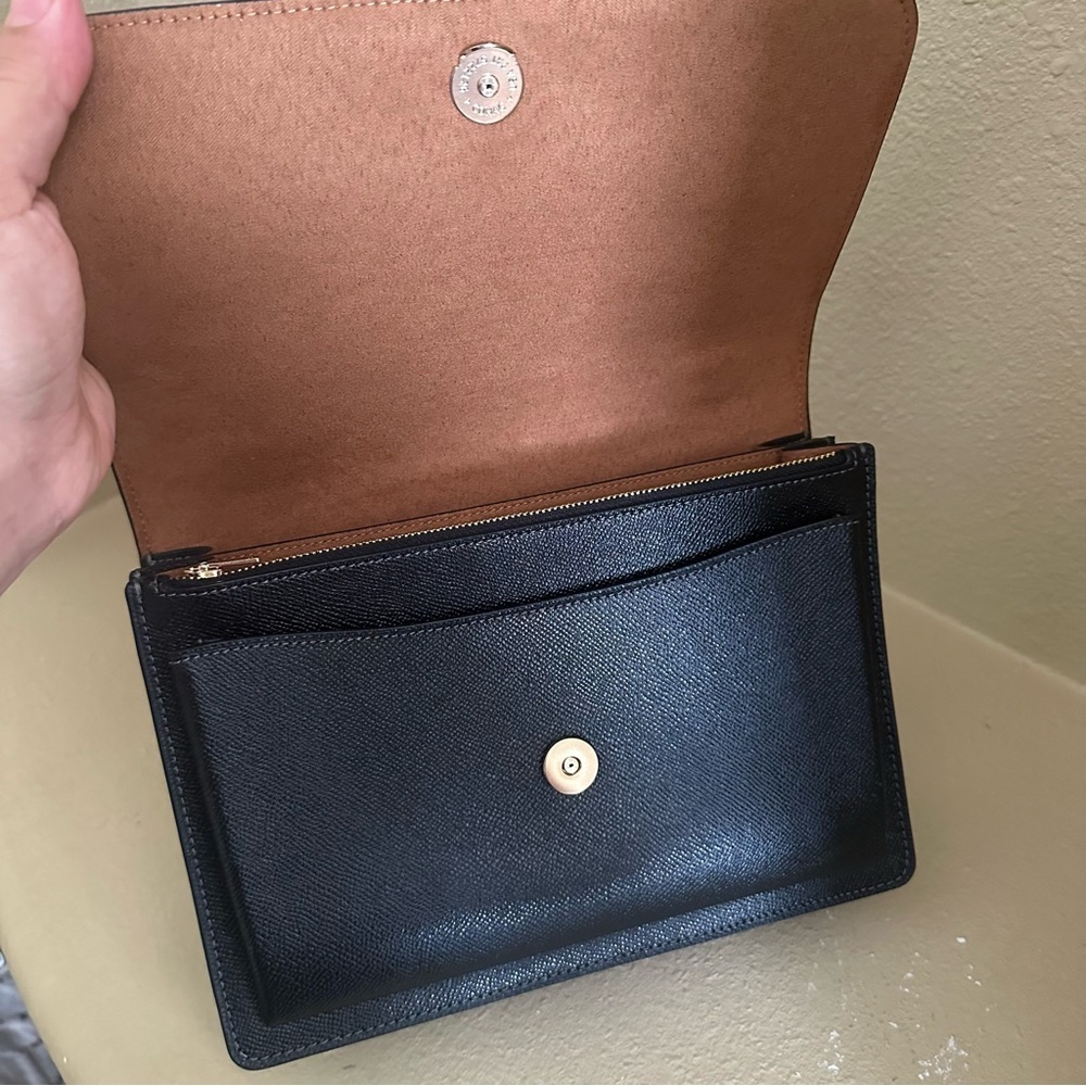 New Coach Klare Top Handle Bag Elegant Black Leather Handbag - Picture 9 of 16